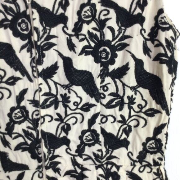 Betsey Johnson Womens Fit & Flare Halter Midi Dress Embroidered Black Bird - Picture 14 of 16